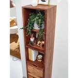 MID.YOU Stenski Regal Wohnling, Pravi Les | Shoptok.si