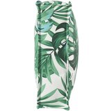 vidaXL Blazina Listni vzorec Poliester 120 x 12 x 40 cm | Shoptok.si