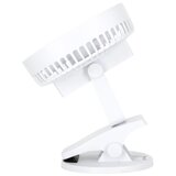  Punjivi stoni ventilator sa stezaljkom VIENTO 6W/5V 2000 mAh, beli | Eponuda.com