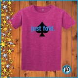  Poker majica "Just Fold", ljubičasta | shoptok.hr