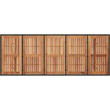  9-dijelni set za blagovanje u vrtu crni poli ratan | shoptok.hr