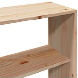 Krevet s regalom za knjige bez madraca 200x200 cm masivno drvo | shoptok.hr