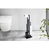 Wenko 3v1 set inox stekleno stojalo in držalo za WC papir in ščetko | Shoptok.si