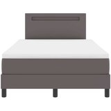  Krevet s opruga kutije Siva 120 x 200 cm Umjetna koža | shoptok.hr