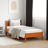 Maison Chic Posteljni okvir - Enojna postelja - Postelja za odrasle brez vzmetnice voščeno rjav 90x190 cm borovina-J8124, (21763039) | Shoptok.si