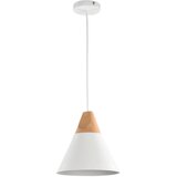 MAYTONI P359-PL-01-W - Luster na sajli BICONES 1xE27/60W/230V prečnik 22 cm bela/bež Cene