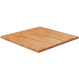 vidaXL Četvrtasta stolna ploča svjetlosmeđa 70x70x2 5 cm od hrastovine Cijene