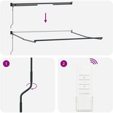  Povlačivi tende Šareni 300 x 250 cm Poliester i metal | shoptok.hr