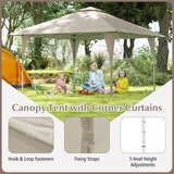  Gazebo paviljon sa mehanizmom 4x4m Bež ( 1687 ) | ePonuda.com