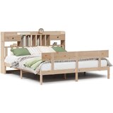 vidaXL Knjižna postelja brez vzmetnice 180x200 cm trdna borovina | Shoptok.si