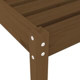 vidaXL Ležalnik medeno rjav 199,5x60x74 cm trdna borovina | Shoptok.si