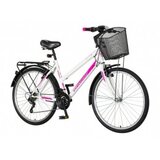 City bicikla venssini belo roza rom266
