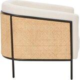 Livetastic KOKTAJL FOTELJ, krem barve tekstil | Shoptok.si