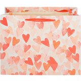  Vrečka darilna a4 horizontal srčki 33x12x26 PROMOCIJA | Shoptok.si