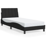  Okvir kreveta s LED-om bez madraca Hanko crni 80 x 200 cm baršunasti | Eponuda.com