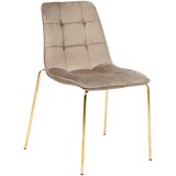 MID.YOU STOL, les, kovina, tekstil rjava | Shoptok.si