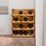  Stalci za vino 4 kom za 16 boca od masivnog drva mahagonija | shoptok.hr