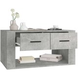 vidaXL Klubska mizica betonsko siva 80x50x40 cm inženirski les | Shoptok.si