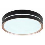 Globo LED okrogla stropna svetilka MANNI (24 W, Ø x V: 385 mm x 8 cm, Črne barve, Topla bela) | Shoptok.si