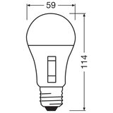  LED prigu&amp;scaron;iva sijalica CLASSIC A60 E27/10,5W/230V 2700/3000/4000/6500K - Osram Slike