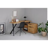 MID.YOU KOTNA PISALNA MIZA kovina, leseni material črna, barve hrasta | Shoptok.si