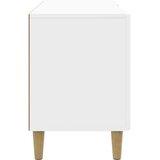 TV omarica Bela visok sijaj 102 x 34,5 x 50 cm Inženirski les, (5000238860) | Shoptok.si