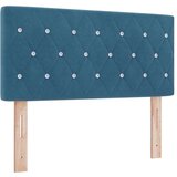  LED Box Spring Postelja Temno modra 120 x 190 cm Žamet, (5000127474) | Shoptok.si