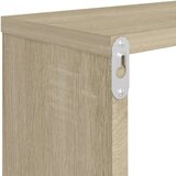  Kockaste zidne police 2 kom boja hrasta 80x15x26 5 cm iverica | shoptok.hr