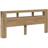  LED uzglavlje boja hrasta artisan 220x18,5x103,5 cm drveni | Eponuda.com