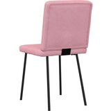  Jedilni stoli 4 kosi roza žamet, (21828496) | Shoptok.si
