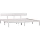  Okvir za krevet od borovine bijeli 180 x 200 cm Super King | shoptok.hr