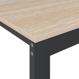  Stol za računalo crni i boja hrasta 110 x 60 x 73 cm od iverice | shoptok.hr