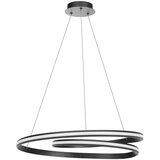  Redo 01-4365 - LED luster na sajli sa prigušiva TORSION LED/60W/230V crna | Eponuda.com