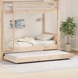 vidaXL Postelja Naravno Trd borov les 90 x 190 cm | Shoptok.si