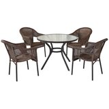 Gardenson Vrtna Garnitura Ravenna, Temno Rjava, 5-Delna | Shoptok.si