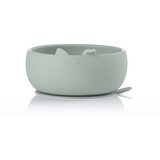 Jane Silikonska posuda za hranjenje + žlica, Mint | shoptok.hr