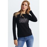 Legendww crna majica sa kristalnim printom | ePonuda.com