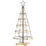 Božićno drvo u obliku čunja s stalakom Crna 90 cm Čelik | Eponuda.com