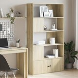  The Living Store Knjižna omara sonoma hrast 100x36x189 cm inženirski les - Knjižna Omara, (21457597) | Shoptok.si