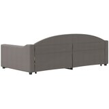 Dnevni krevet na razvlačenje smeđesivi 100 x 200 cm od tkanine | shoptok.hr