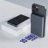 ALLITY brezžična power bank baterija APB-300 PD QC 20W 10000 mAh magnetska siva | Shoptok.si