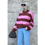 Madmext Sweater - Pink - Oversize Cene