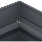  Vrtna saksija Antracit 40 x 40 x 60 cm Čelična vrata | shoptok.hr