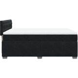  Krevet s oprugama i madracem crni 140 x 190 cm baršunasti | shoptok.hr