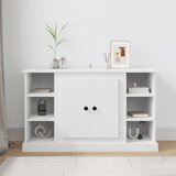 vidaXL Komoda bela 100x35,5x60 cm inženirski les | Shoptok.si