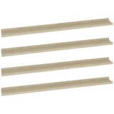 Maison Chic 4 kosi Stenske Police - Viseče police sonoma hrast 100x9x3 cm, (21793603) Cene