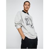 Koton College Sweatshirt Shirt Collar Detailed Long Sleeve Printed | Shoptok.si