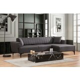 Atelier Del Sofa hamlet right- dark grey dark grey corner sofa-bed Cene