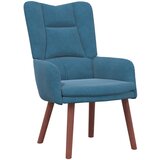 vidaXL Udoben stol Modra žamet, (22054352) | Shoptok.si