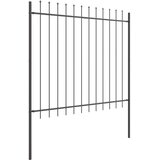  Vrtna Ograda 5 pcs Siva 8,5 x 1,5 m Čelik s prahom | shoptok.hr